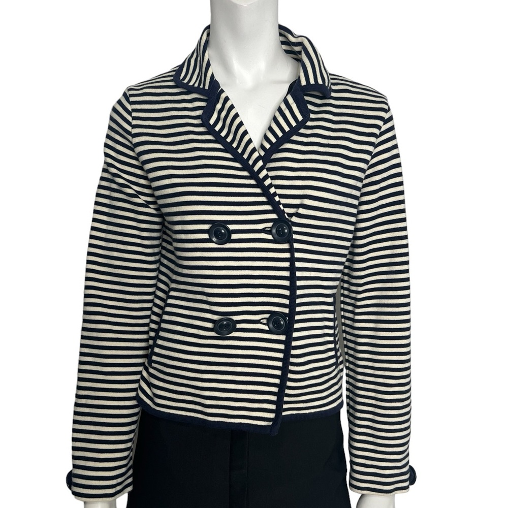 Philippe Adec Nautica striped double breasted suit  jacket Size Medium - Picture 7 of 9